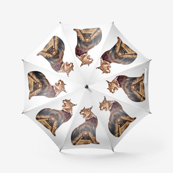 Зонт «осенняя рысь»