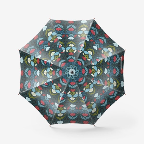 Зонт «Викторианские букеты - старинные обои»