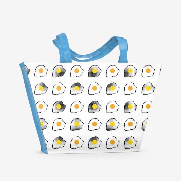 Пляжная сумка «Завтрак. Яичница. Омлет. »