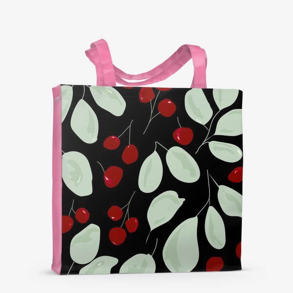 Сумка-шоппер «ягоды и листья»