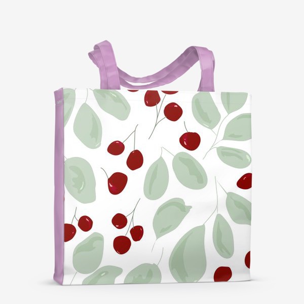 Сумка-шоппер «листья и ягоды»
