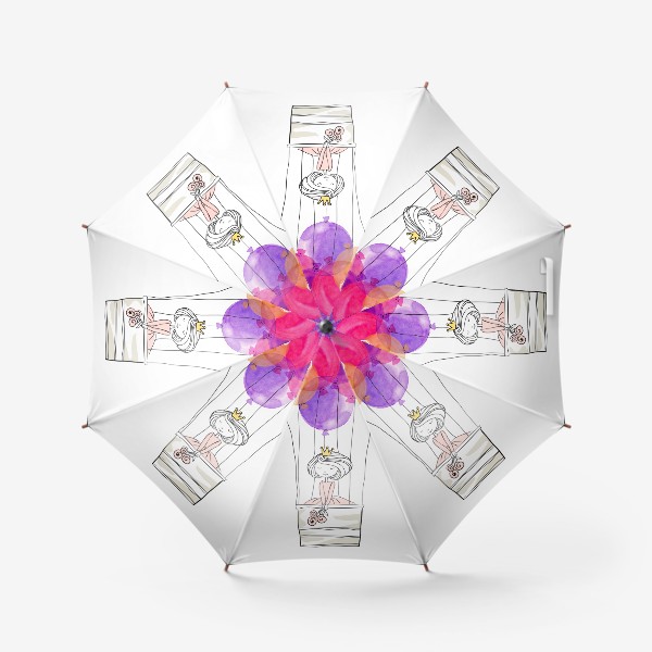 Зонт «Принцесса на воздушном шаре»