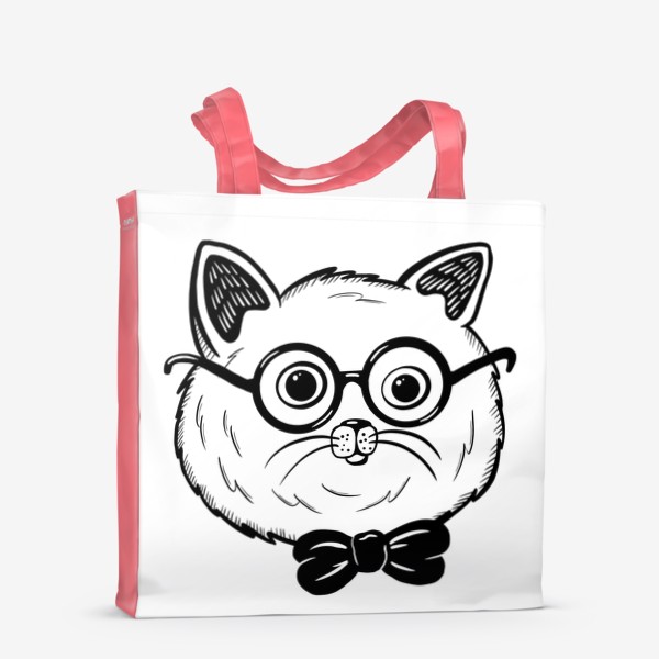 Сумка-шоппер «Кот в очках»