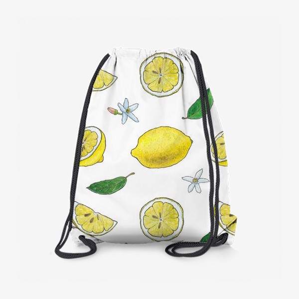 Рюкзак «Лимоны. Желтый. Паттерн»
