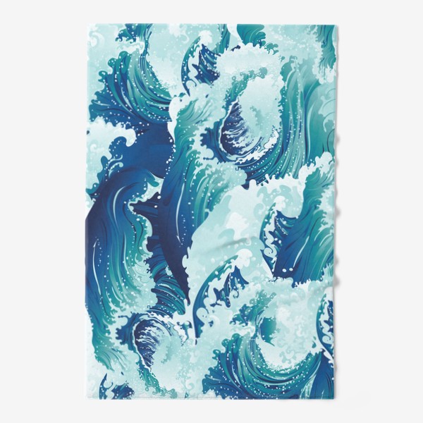 Полотенце «Несущиеся морские волны»