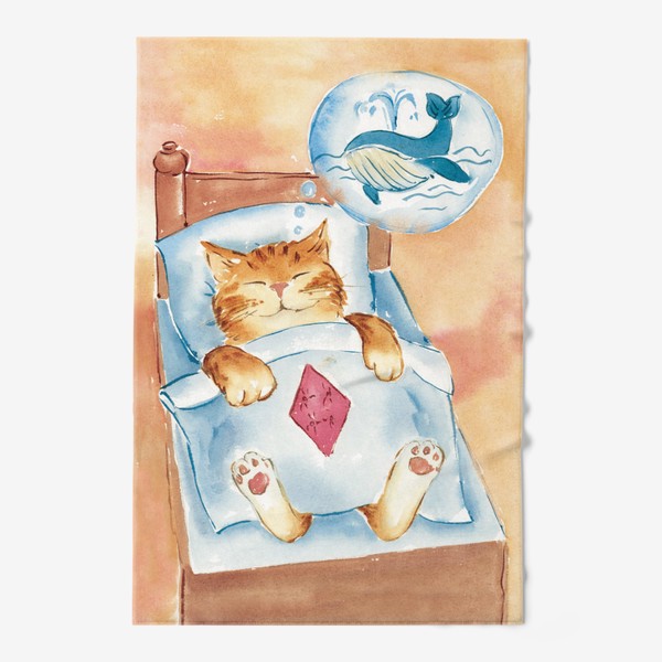 Полотенце «Сладкий сон кота»
