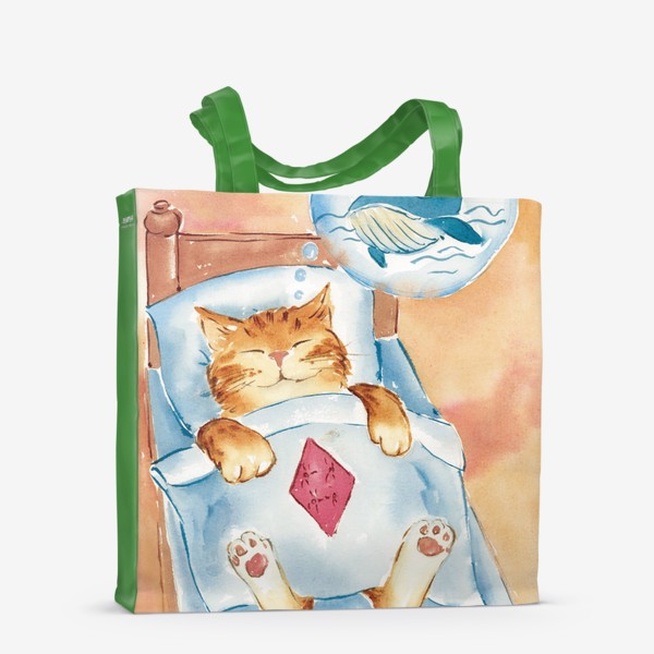 Сумка-шоппер «Сладкий сон кота»