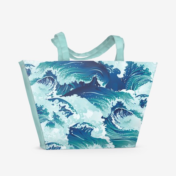 Пляжная сумка &laquo;Несущиеся морские волны&raquo;