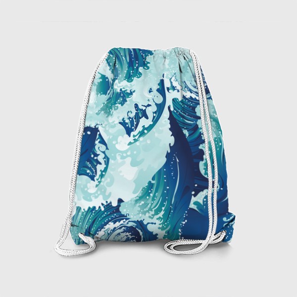 Рюкзак «Несущиеся морские волны»
