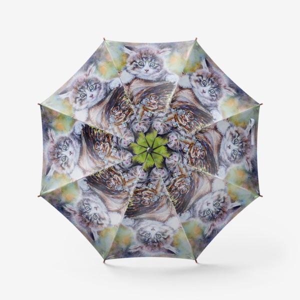 Зонт «Котенок ,велосипед»