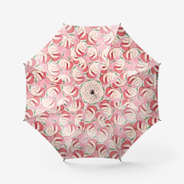 Зонт «узор я блоко в руке»