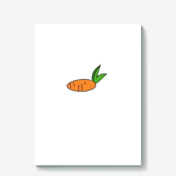 Холст «Кролик-морковка. Морколик. Фантазийная селекция »