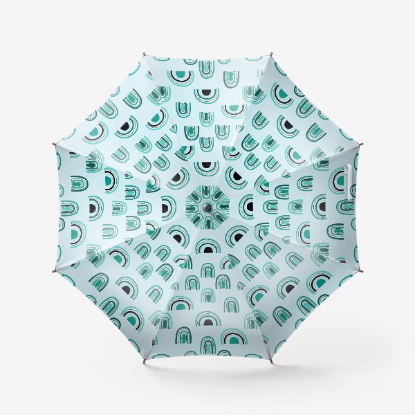 Зонт «Радуга.Принт бесшовный  с абстрактной радугой.»