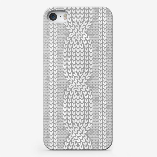 Чехол iPhone «Вязаная текстура косичек»