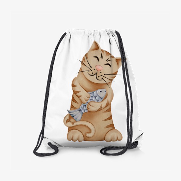 Рюкзак «Кот с рыбой»