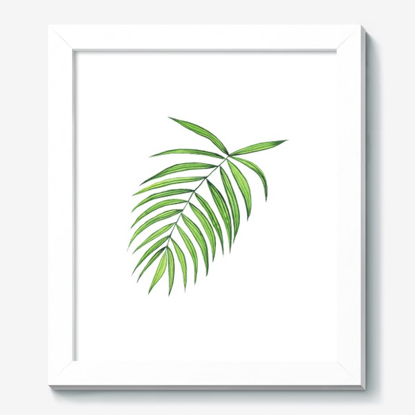 Картина «Пальмовый лист акварельный, летний принт»