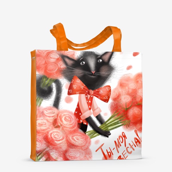 Сумка-шоппер «Весенний кот»