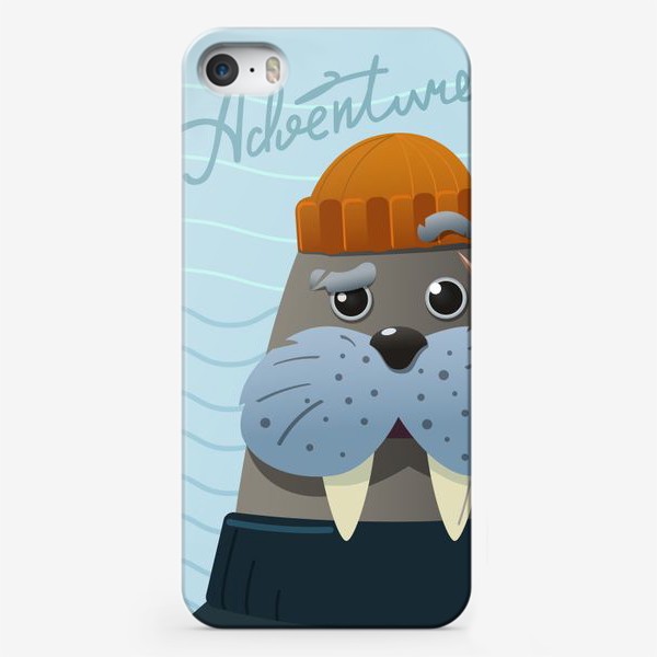 Чехол iPhone «морж-моряк»