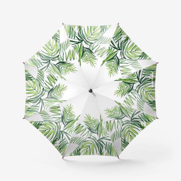 Зонт «Пальма акварельная тропический принт»