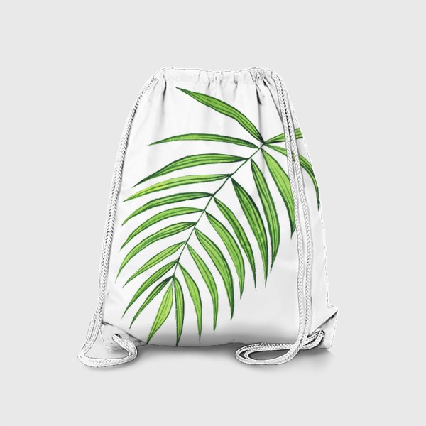 Рюкзак «Пальмовый лист акварельный, летний принт»