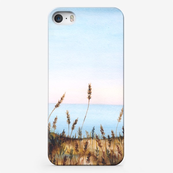 Чехол iPhone «Пшеница. Акварельный пейзаж»