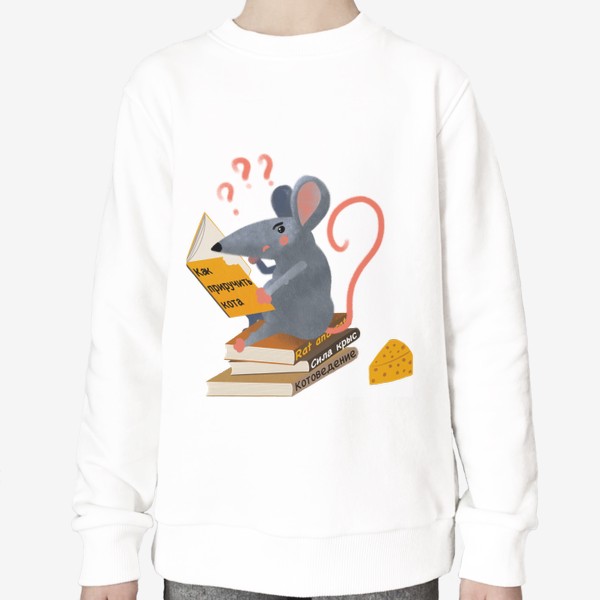 Свитшот «Умная библиотечная крыса»