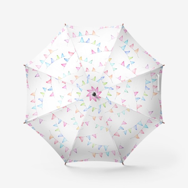 Зонт «Узор с гирляндами»