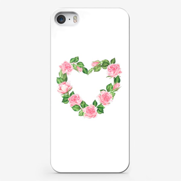Чехол iPhone «Розовое сердце»