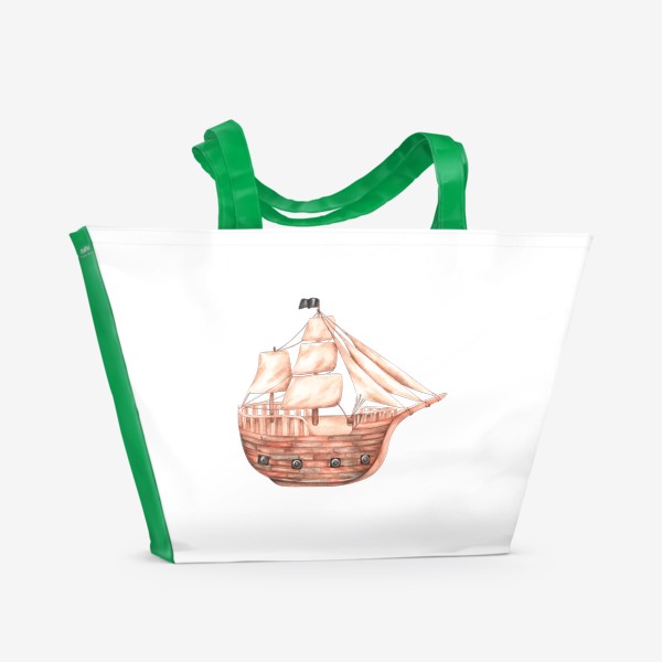 Пляжная сумка «Пиратский корабль»