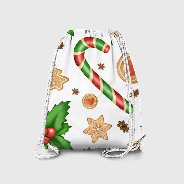 Рюкзак «Рождественские сладости. Паттерн»