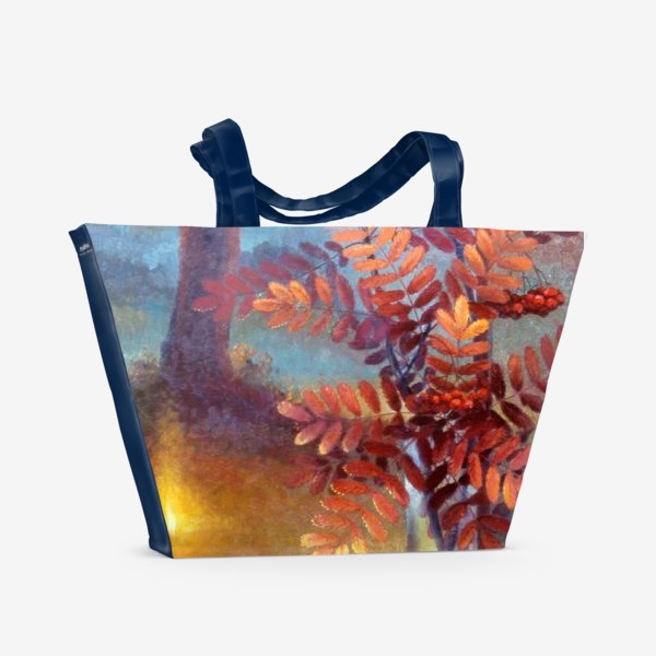 Пляжная сумка «Осень в окне»