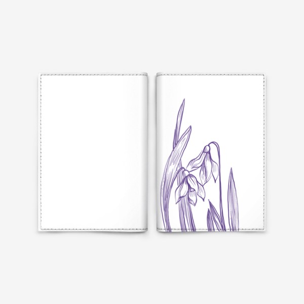 Обложка для паспорта «Первые цветы »