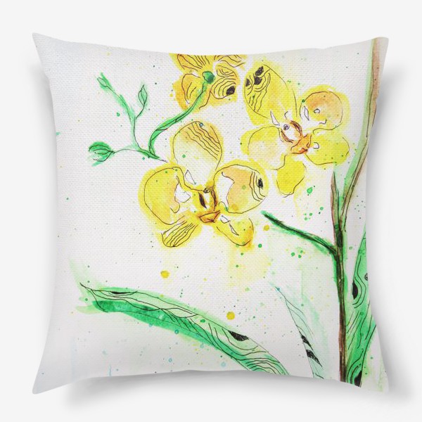 Подушка «Весенняя Орхидея»