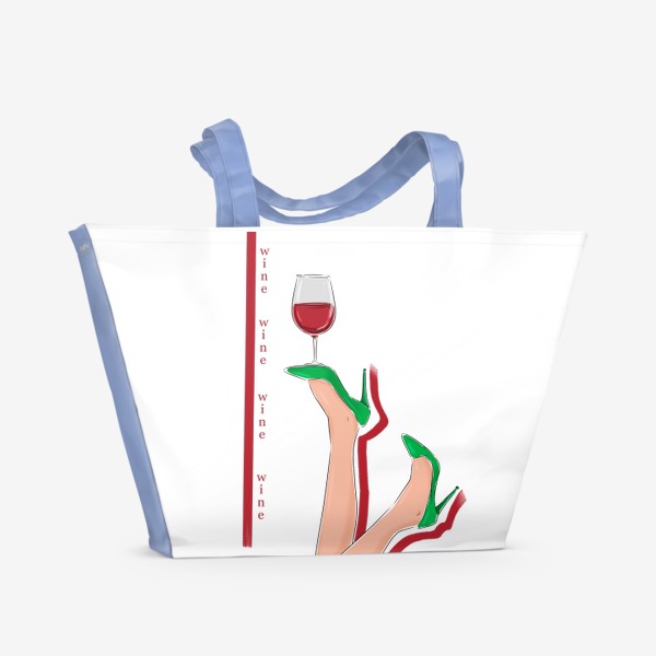Пляжная сумка «Вино»