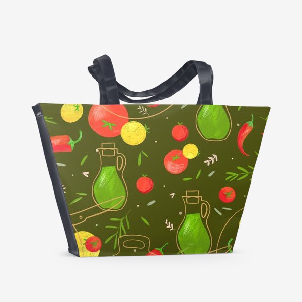 Пляжная сумка «помидорный салат»
