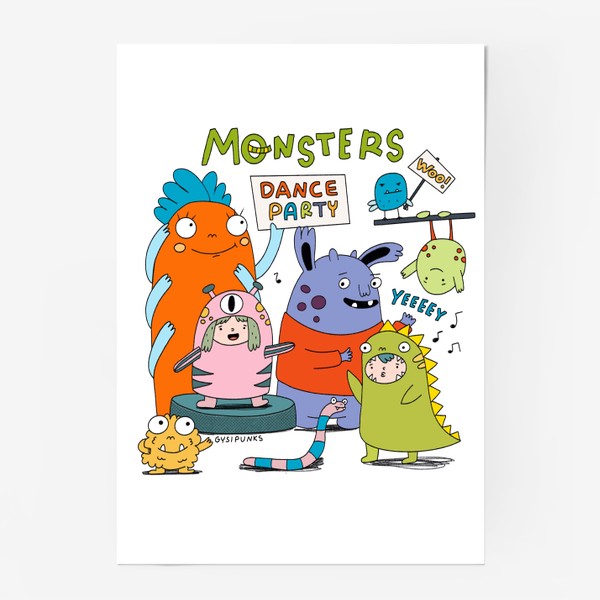 Постер «Вечеринка милых монстров»