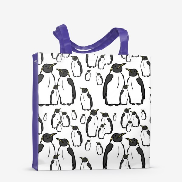 Сумка-шоппер «Пингвины на льдине»