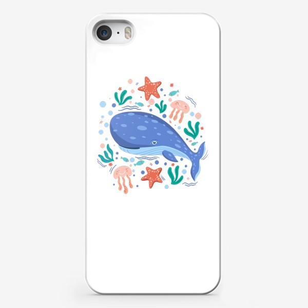 Чехол iPhone «Синий кит»