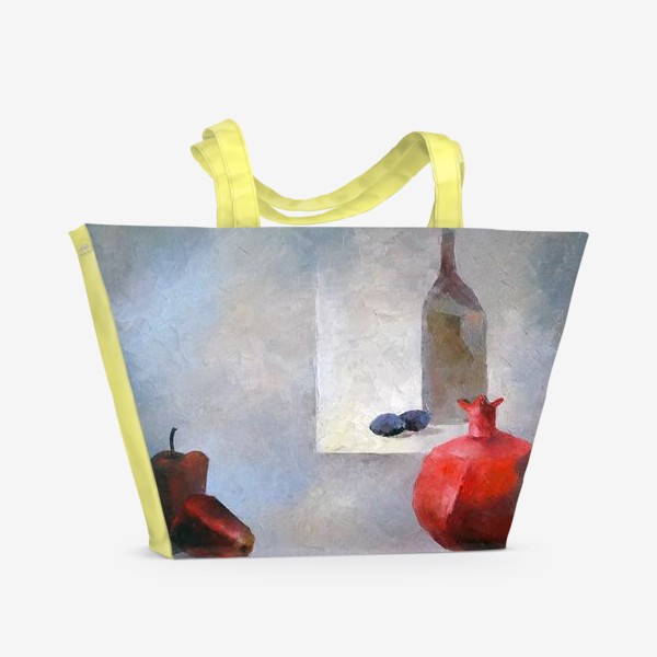 Пляжная сумка «Натюрморт с гранатом»