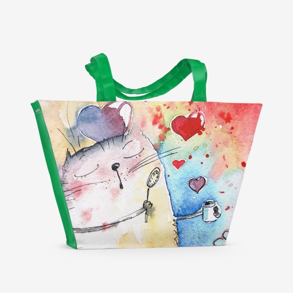 Пляжная сумка «Любовь вокруг нас»