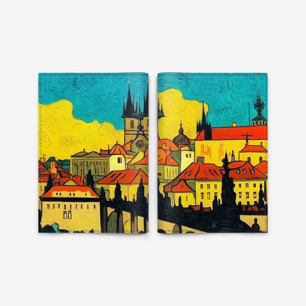 Обложка для паспорта «Прага»
