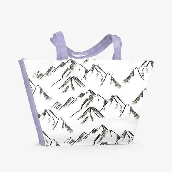 Пляжная сумка «Горы снежные»