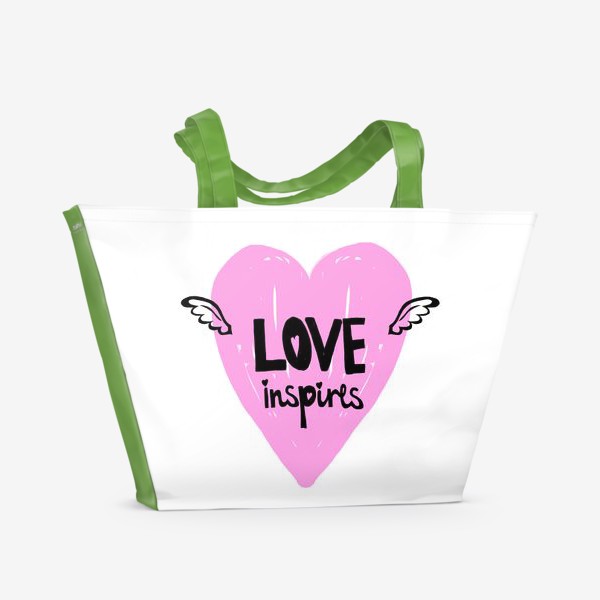 Пляжная сумка «Любовь вдохновляет»