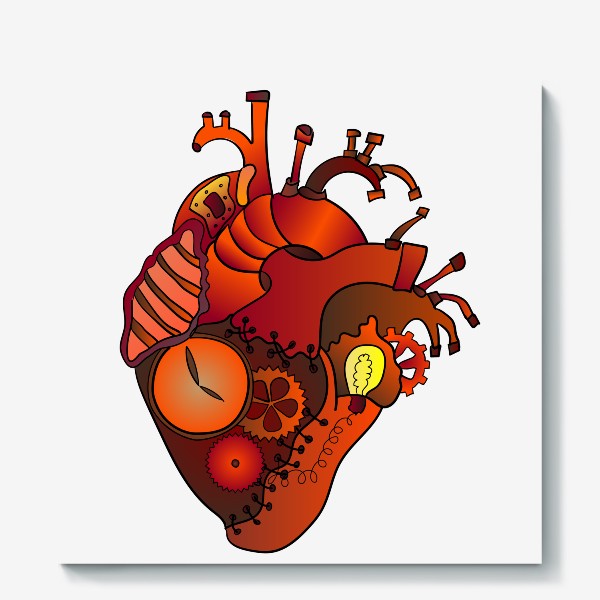 Холст «Механическое сердце»
