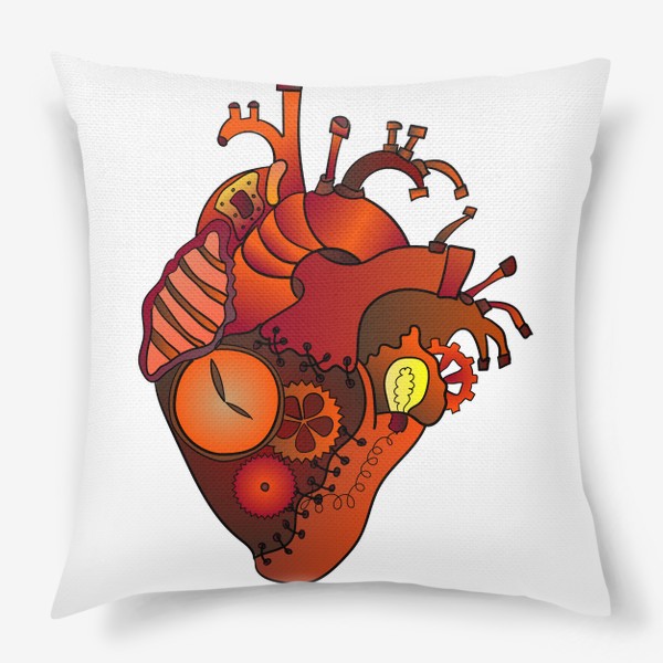 Подушка «Механическое сердце»