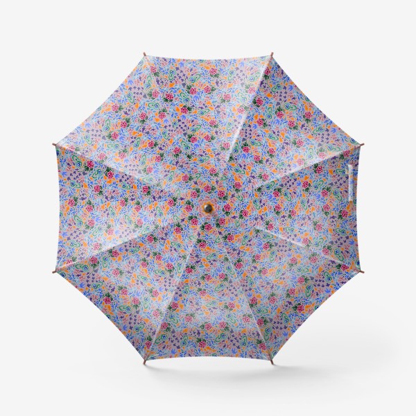 Зонт «Акварельный растительный паттерн»