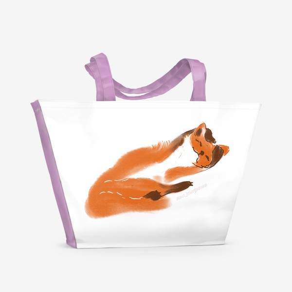 Пляжная сумка «Сонная лисичка»