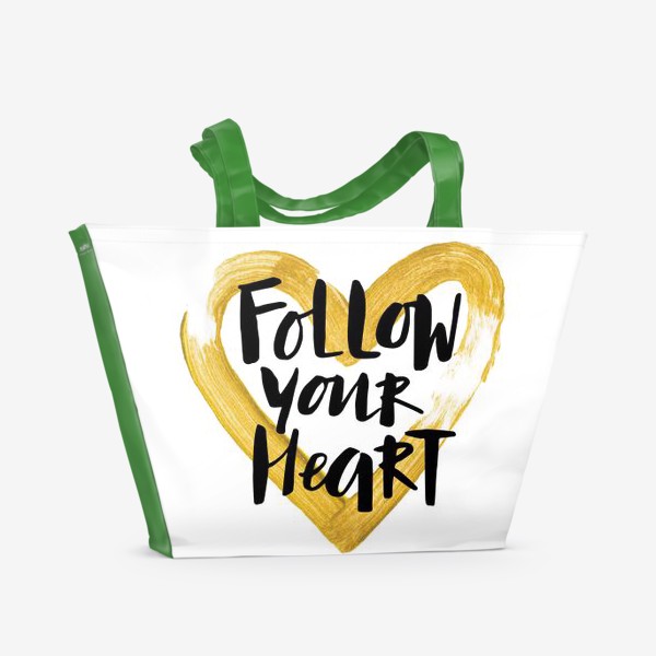 Пляжная сумка «Follow your heart»