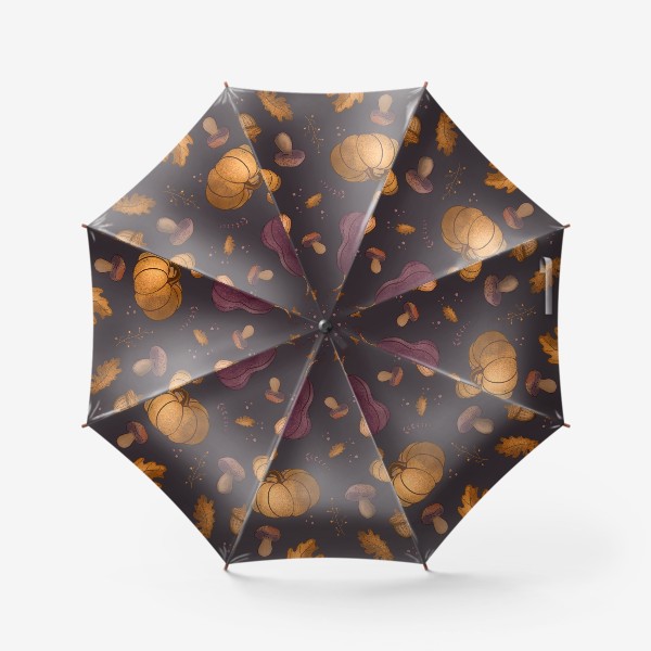 Зонт «Осенний паттерн крупный»