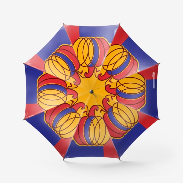 Зонт «Тыква трехцветная винтаж»